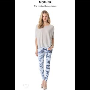 MOTHER Tie-Dye Skinny Jeans